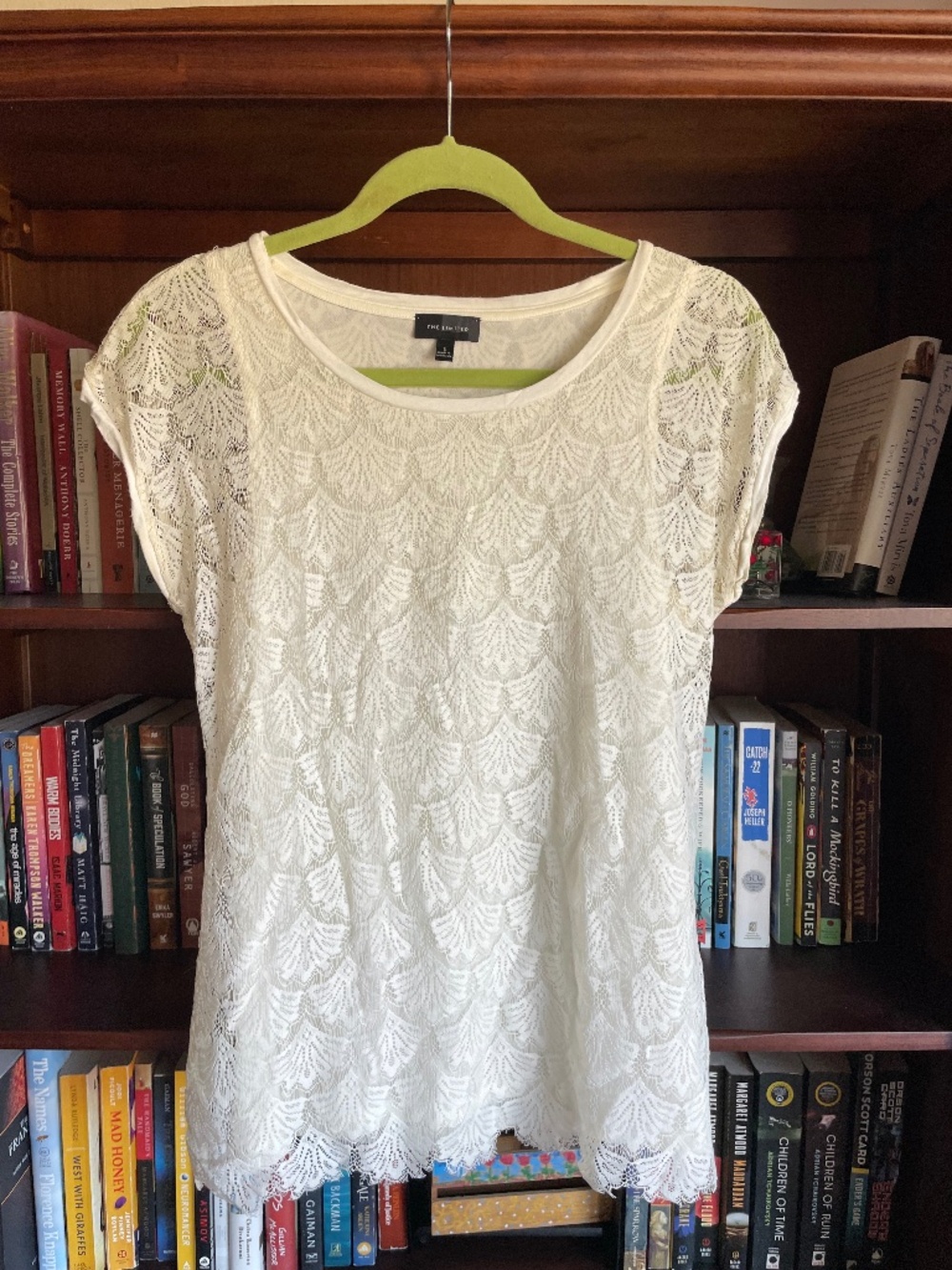 The Limited Ivory Lace Shirt